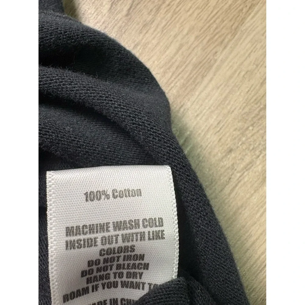 PLEASURES Despair Skull Graphic Print Crewneck Shirt Mens L Pullover Black Punk - Picture 6 of 11